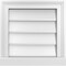 Ekena Millwork Vertical Surface Mount PVC Gable Vent w/ 2"W x 2"H , Brickmould Sill Frame, 16"W x 16"H GVPVE16X1603SN - alternate 1